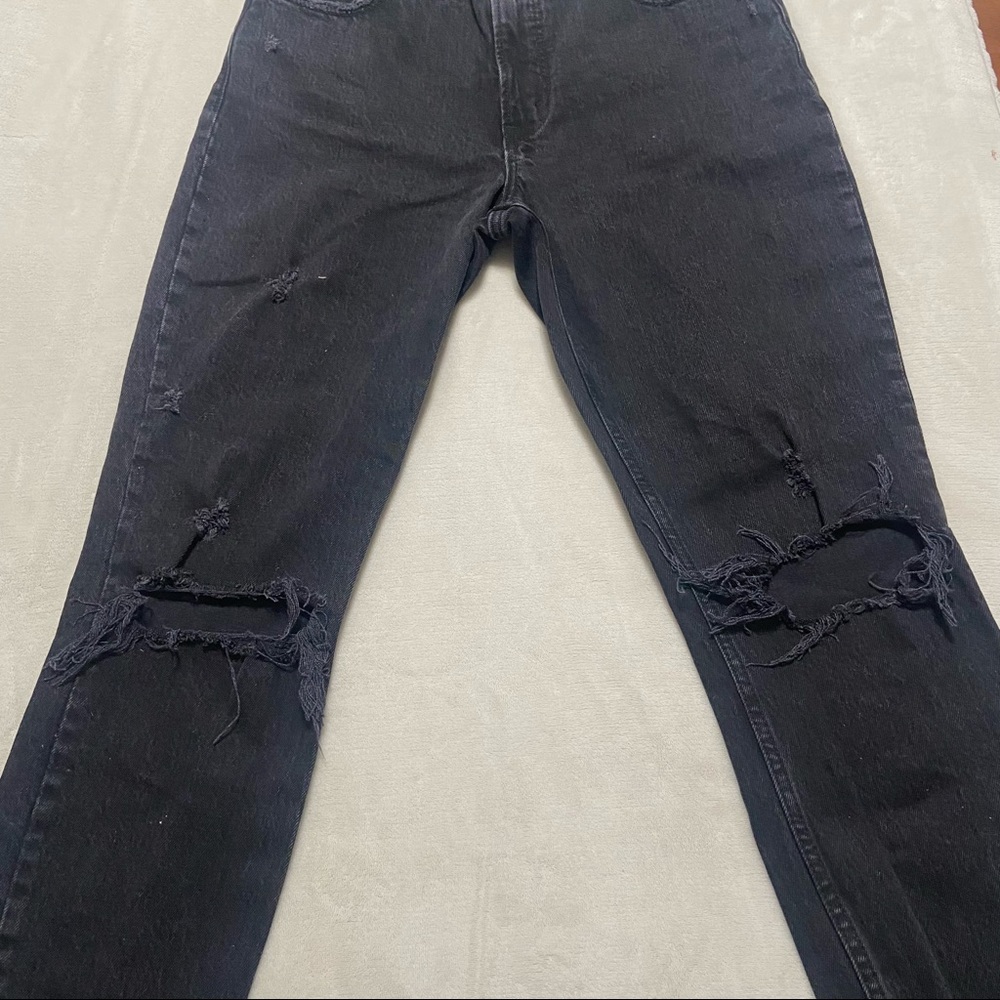 Black High Rise Skinny Jeans - Picture 6 of 7
